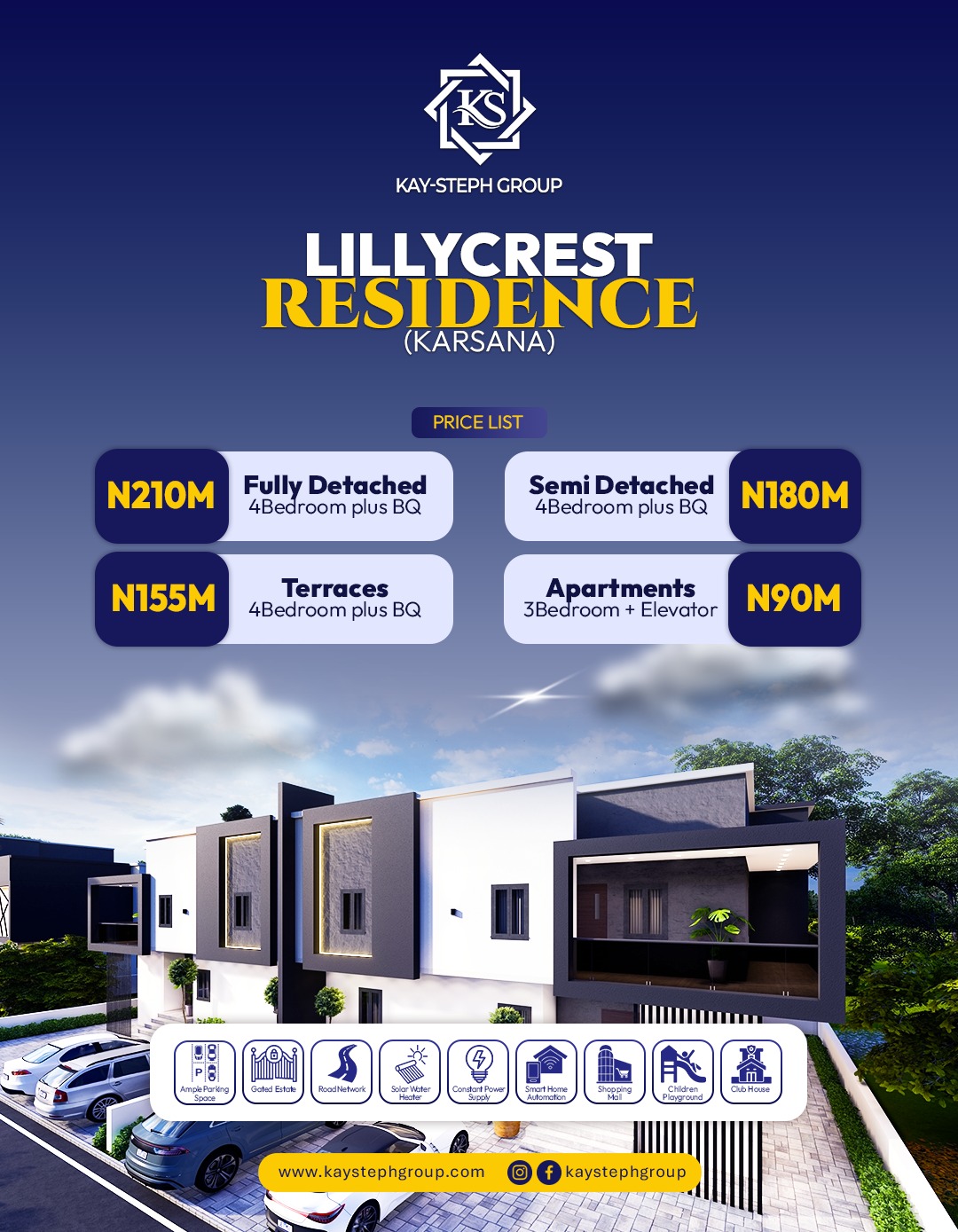 4 Bedroom Semi-Detached Penthouse
